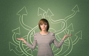Beautiful girl thinking a solution - image perfectcoice_mainimage-300x191 on https://thedreamcatch.com