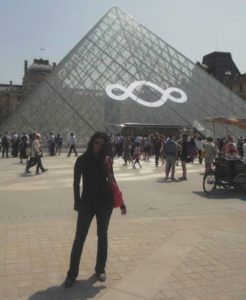 Me at the Lourve Museum in Paris