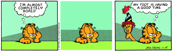 Uncertain About the Future? Create a Vision for Your Life and Gain Clarity - image garfield-bored on https://thedreamcatch.com