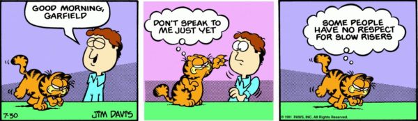 4 Powerful Morning Rituals To Set You Up For Success - image garfield-comics-e1547710476231 on https://thedreamcatch.com