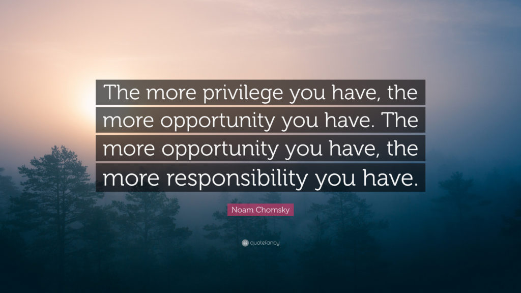 Why it’s Important to Talk About Privilege and How it Impacts Us - image privelegequote-1024x576 on https://thedreamcatch.com