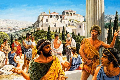 8 Golden Ages in History That Inspire - image greece_credit-Look-and-Learn-no.-943 on https://thedreamcatch.com