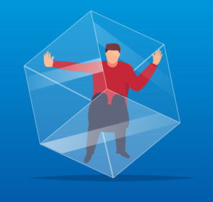 People trapped in the cube - image stuck-in-a-box-300x284 on https://thedreamcatch.com